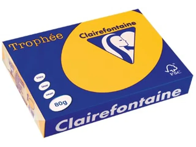 Trophée Intens Gekleurd Papier A4 80 gram 500vel Zonnebloem geel