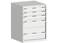 ladekast HxBxD 900x650x525mm 5laden romp RAL7035 front RAL7035