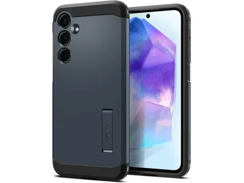 Spigen Case ACS07531 Galaxy A55 2024 Tough Armor Metal Slate