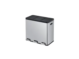 Afvalbak EKO Essential Recycler pedaalemmer 3x20 liter RVS - 3