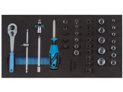 GEDORE 1500 CT1-20dopsleutelset 1/4 inch in controlegereedschapmodule