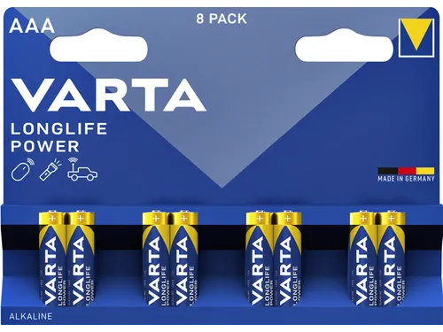 Batterij Varta Longlife Power 8x AAA