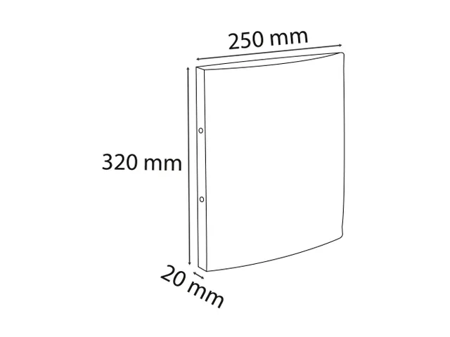 Ringmap PP A4 2R 15mm roze