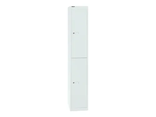 Dubbeldekse garderobekast,HxBxD 1802x305x305mm,1x2vak.,cil.-slot