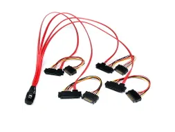 50cm Interne Serial Attached SCSI Mini SAS Kabel SFF8087 - 4x SFF8482