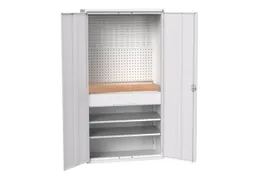 Systeemkast 2000x1050x550mm 2xlegbord 1lade RAL7035