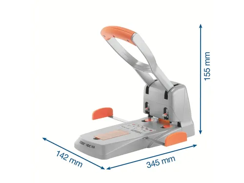 Perforator Rapid HDC150 metaal 2-gaats 150vel zilver