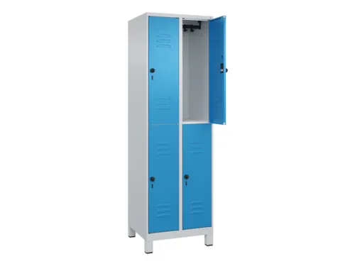 dubbeldekse locker,HxBxD 1950x600x500mm,2x2vak.,vak B 300mm
