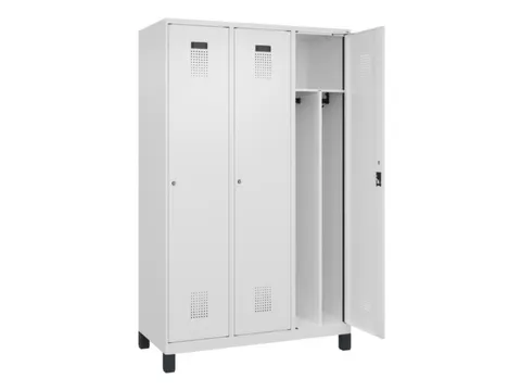 locker voor scheiding van kleding,HxBxD 1950x1200x500mm,3vak