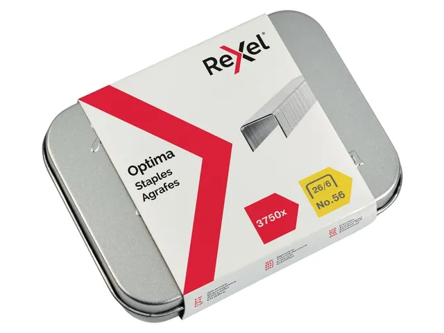 Nieten Rexel Optima nr56 26/6 gegalvaniseerd 3750 stuks