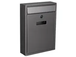 OUTLET Brievenbus Ibiza Inox Grijs met naamplaatje incl. 2 sleutels 36
