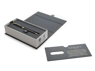 Balpen Parker Sonnet Black lacquer GT medium - 4