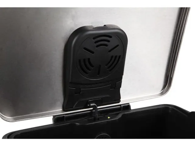 Pedaalemmer E-Cube 40 Liter Zwart Mat RVS