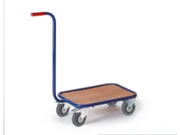 rolplateau met duwstang,draagverm. 200kg,laadvl. LxB 600x500mm