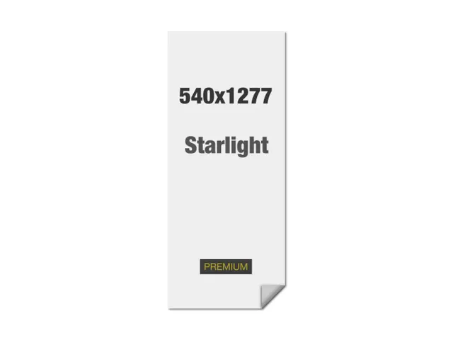 Impression pour cadre textile avant écran numérique vitrine 54x127cm