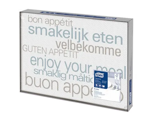 Tork 474614 Placemat Text Advanced 1-laags decor 42x30cm 2.500st/doos