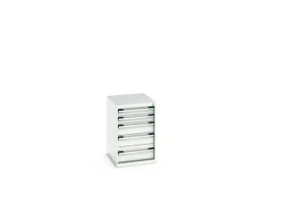 ladekast HxBxD 800x525x650mm 5laden romp RAL7035 front RAL7035 - 7