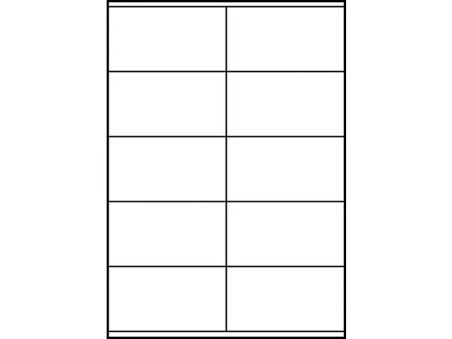 Etiquette Avery Zweckform 3425 105x57mm blanc 1000 pièces