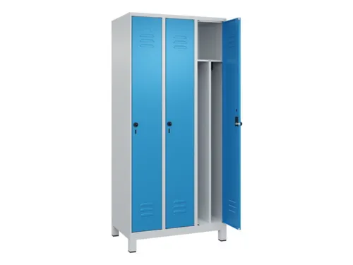 locker voor scheiding van kleding,HxBxD 1950x900x500mm,3vak