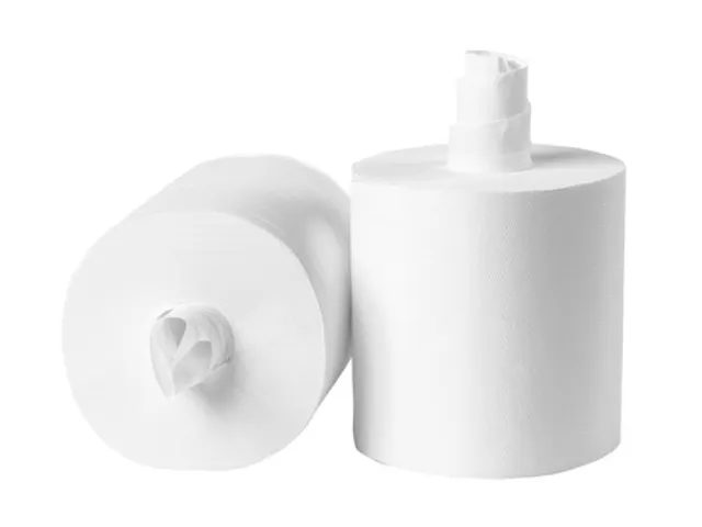 Poetsrol midi Coreless Cellulose 2-laags Pak 6 stuks