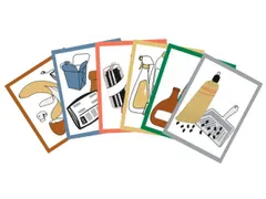 Stickerset Glas Papier Metaal Kunststof Gft Restafval