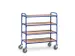 bijzetwagen,draagverm. 250kg,4etage(s),laadvl. LxB 940x470mm,houtetage