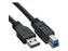 Kabel Inline USB-A USB-B 3.0 M 1.5 meter zwart