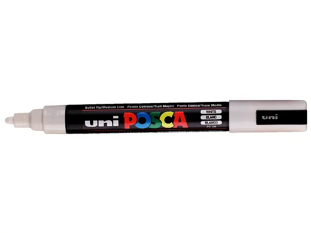 Verfstift Posca PC5M Medium Punt 1,8-2,5mm Wit