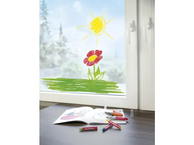 Raamkrijt Eberhard Faber etui a 12 stuks assorti