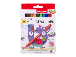 Viltstift Bruynzeel Kids assorti 12 stuks