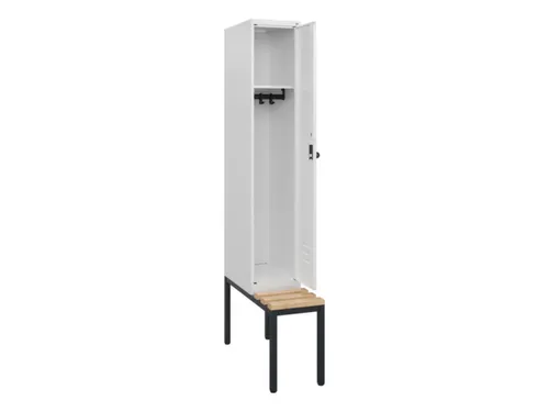 locker met bank,HxBxD 1950x300x815mm,1vak,vak B 300mm,draaigrendel