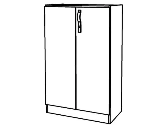armoire de bureau,HxlxP 1270x800x420mm,2xsol en bois,poignée rainuré