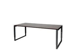 Domino Plus Bureau Hoogte Verstelbaar 2000x900mm Logan Eiken Zwart