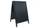 Stoepbord Securit 550x850x30mm zwart hout