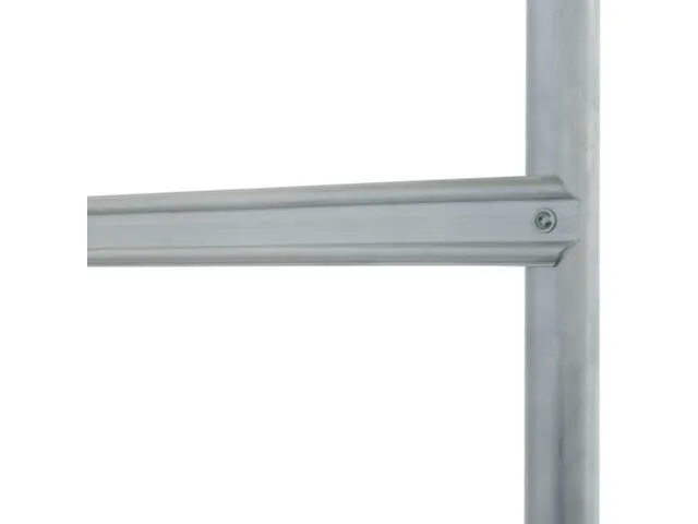 bordestrap,verrijdbaar,bordes H 0,75m,2x3treden,aluminium,4zwenkwielen
