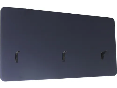 Opzetwand tbv zit-sta werkplek 180x80cm Zwart
