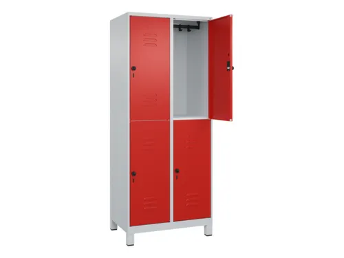 dubbeldekse locker,HxBxD 1950x800x500mm,2x2vak.,vak B 400mm