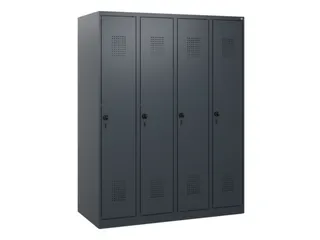 schoollocker,HxBxD 1530x1200x500mm,4vak,vak B 300mm,draaigrendel - 2