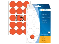 HERMA 2272 Multipurpose etiketten Rond 32mm Rood 480 stuks