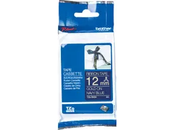 TZERN34 BROTHER P-TOUCH 12mm Goud op blauw