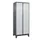 Z-garderobekast,HxBxD 1950x800x500mm,vak B 200/400mm,cil.-slot,voeten
