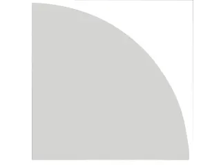 koppelelement voor bureau,90 °,BxD 800x800mm,blad lichtgrijs,rond - 1