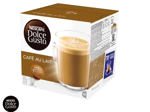 Koffiecups Dolce Gusto cafe au lait 16 stuks
