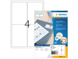 Herma 10777 Adresetiket Inkjet A4 96x139,7mm Wit 320 stuks 80 vel