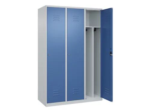 locker voor scheiding van kleding,HxBxD 1850x1200x500mm,3vak