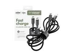 PanzerGlass empower by Racing 240W USB-C to USB-C Cable | USB 2.