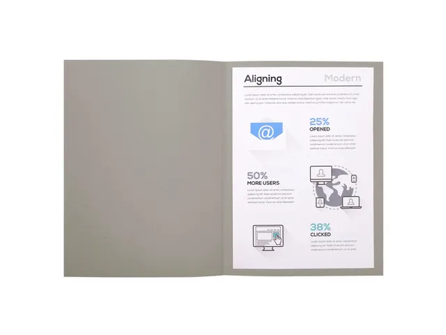 100 dossiermappen FOREVER 250 100%gerecycleerd 24x32cm Grijs