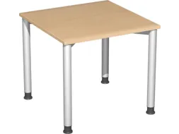 Bureau 4-Poot Hxbxd 680-800X800X800Mm Ronde Buis Beuken