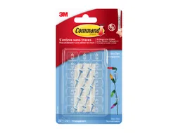 Sierklemmen Command 17026CLR inclusief bevestigingsstrip transparant