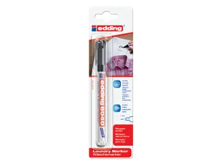 Edding 8040 Wasgoedmarker Rond 1mm Zwart - 1